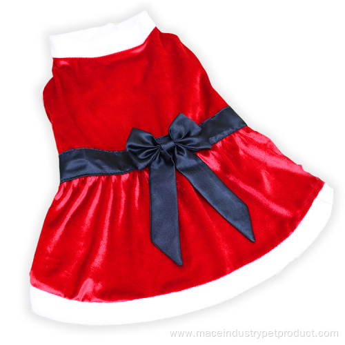 Super Fabric Classic Dog Clothes Pet Christmas Dress